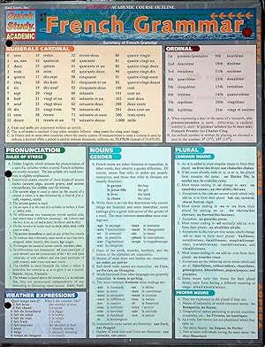 Seller image for French Grammar (Quick Study Academic) for sale by Adventures Underground