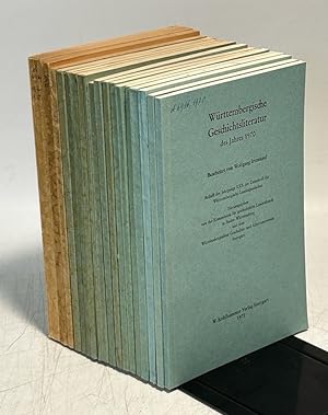 Württembergische Geschichtsliteratur des Jahres 1946 - 1963 und 1966 - 1970 in 18 Bänden.