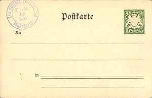 Privat-Ganzsache Bayern PP 15 C 82, 17. Deutscher Philatelistentag Regensburg 1905