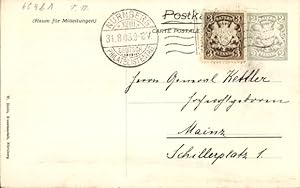 Privat-Ganzsache Bayern PP 10 C4 01, 18. Deutscher Philatelistentag Nürnberg 1906, SSt B0.07