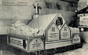 Ansichtskarte / Postkarte San Lorenzo de El Escorial Madrid, Panteon der Herzöge von Motpensier