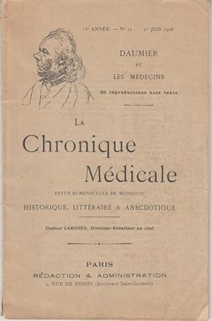 Honore Daumier (Daumier et les medecins. 20 reproductions hors texte ). - En: La Chronique medica...