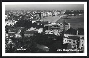 Bild des Verkufers fr Ansichtskarte Bombay, View from Malbar hill zum Verkauf von Bartko-Reher