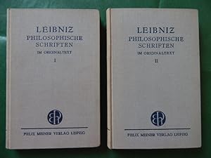 Imagen del vendedor de G. W. Leibniz - Ausgewhlte Philosophische Schriften - Im Originaltext - 2 Bnde in zwei Bchern a la venta por Buchantiquariat Uwe Sticht, Einzelunter.