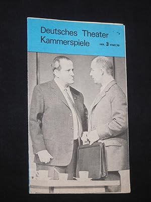 Bild des Verkufers fr Deutsches Theater/ Kammerspiele, Januar, Nr. 3, 1969/70 [Theaternachrichten] zum Verkauf von Fast alles Theater! Antiquariat fr die darstellenden Knste