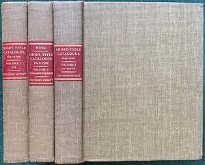 Short-Title Catalogue of books printed in England, Scotland, Ireland, Wales, and British America ...