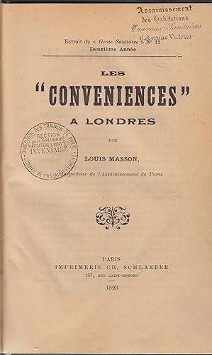 Les "Conveniences"  Londres: Louis Masson