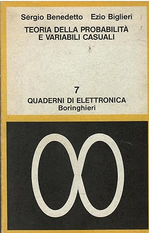 Bild des Verkufers fr Teoria della probabilit e variabili casuali zum Verkauf von Libreria sottomarina - Studio Bibliografico