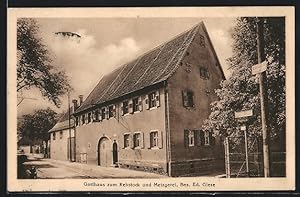 Ansichtskarte Heidelberg /Neckar, Gasthaus zum Rebstock und Metzgerei