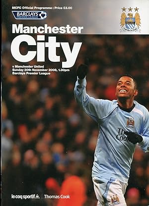 Seller image for Manchester City v Manchester United : November 30th 2008 : Official Match Programme for sale by Godley Books