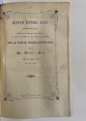 Ruffini Ettore Luigi da Borgo-Franco Canavese.Per la laurea Medico-chirurgica. Dell'estensione pe...