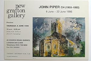 John Piper CH (1903-1992). New Grafton Gallery. London 6-22 June 1996.