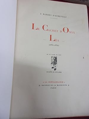 Seller image for Le cachet d'Onyx - La. for sale by Le livre de sable