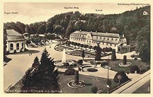 Postkarte Carte Postale 73976211 Bad Kudowa Kudowa-Zdroj Niederschlesien PL Kurpark mit Schloss S...
