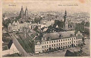 Postkarte Carte Postale 73975347 Breslau WROCLAW PL Panorama Blick vom Elisabeth-Turm Feldpost La...