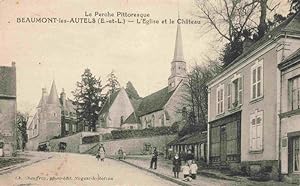 Postkarte Carte Postale 13975550 Beaumont-les-Autels 28 Eure-et-Loir Eglise et le Chateau