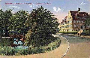 Postkarte Carte Postale 73975532 Apolda Schoetener Promenade Staedt Lyzeum