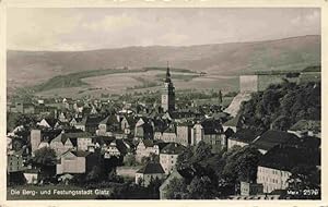 Postkarte Carte Postale 73975351 Glatz Klodzko Niederschlesien PL Panorama Berg- und Festungsstad...
