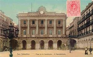 Postkarte Carte Postale 73975994 SAN SEBASTIAN Saint-Sebastien Pais Vasco ES Plaza de la Constitu...