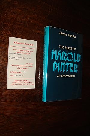 Harold Pinter : An Assessment of his Plays (publisher's review copy w/ slip) - first printing
