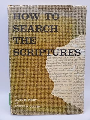 Seller image for How to Search the Scriptures for sale by Bay Used Books