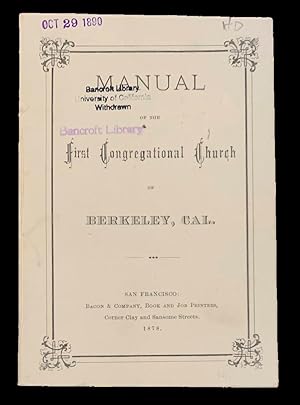 Manual of the First Congregational Church of Berkeley, Cal