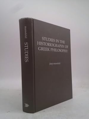 Bild des Verkufers fr Studies in the Historiography of Greek Philosophy zum Verkauf von ThriftBooksVintage