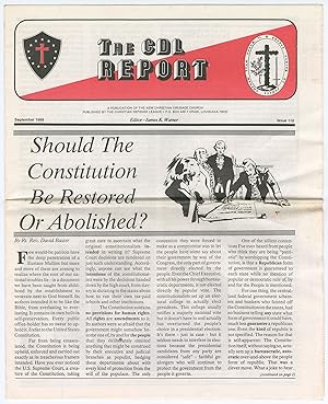 The CDL Report, Issue 110, September, 1988