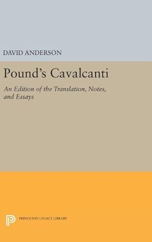 Imagen del vendedor de Pound's Cavalcanti : An Edition of the Translation, Notes, and Essays a la venta por GreatBookPrices