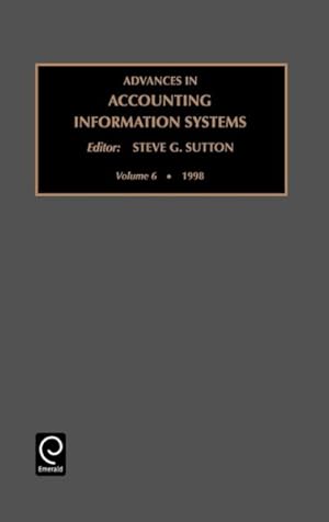 Imagen del vendedor de Advances in Accounting Information Systems 1998 a la venta por GreatBookPrices