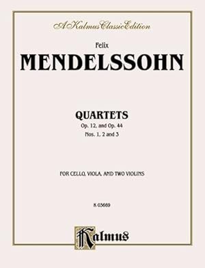 Seller image for String Quartets, Op. 12; Op. 44, Nos. 1, 2 & 3 : Kalmus Edition for sale by GreatBookPrices