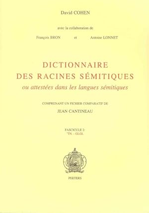 Immagine del venditore per Dictionnaire Des Racines Semitiques Ou Attestees Dans Les Langues Semitiques -Language: French venduto da GreatBookPrices