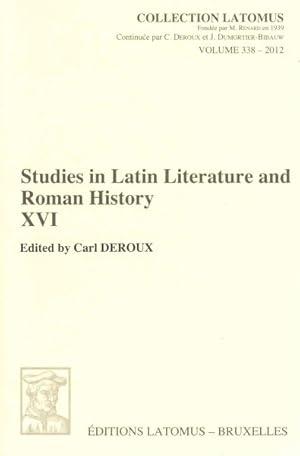 Imagen del vendedor de Studies in Latin Literature and Roman History a la venta por GreatBookPrices