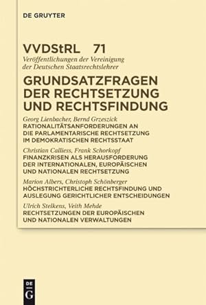 Imagen del vendedor de Grundsatzfragen Der Rechtsetzung Und Rechtsfindung -Language: German a la venta por GreatBookPrices