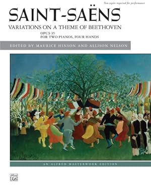 Image du vendeur pour Variations on a Theme of Beethoven, Op. 35 : For Two Pianos, Four Hands mis en vente par GreatBookPrices