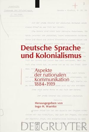 Seller image for Deutsche Sprache Und Kolonialismus : Aspekte Der Nationalen Kommunikation 1884-1919 -Language: german for sale by GreatBookPrices