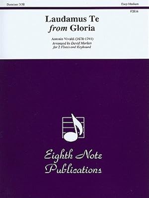 Bild des Verkufers fr Laudamus Te from Gloria for Flute : Part(s) zum Verkauf von GreatBookPrices