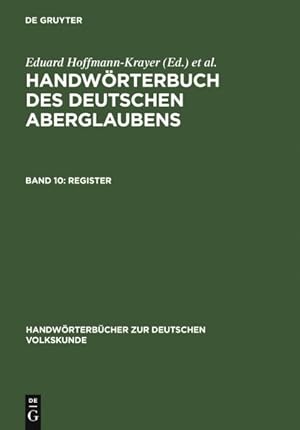 Image du vendeur pour Register -Language: german mis en vente par GreatBookPrices