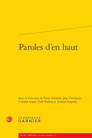Seller image for Paroles D'en Haut -Language: French for sale by GreatBookPrices