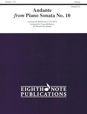 Seller image for Andante from Piano Sonata No. 10, Medium for sale by GreatBookPrices