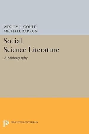 Seller image for Social Science Literature : A Bibliography for sale by GreatBookPrices