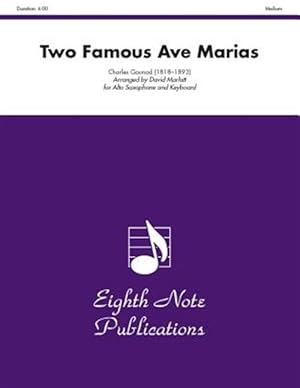 Image du vendeur pour Two Famous Ave Marias for Saxophone : Part(s) mis en vente par GreatBookPrices