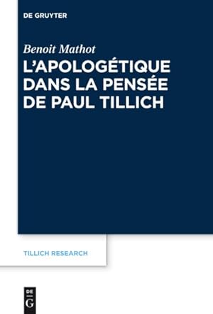 Image du vendeur pour L'apologetique Dans La Pensee De Paul Tillich -Language: french mis en vente par GreatBookPrices
