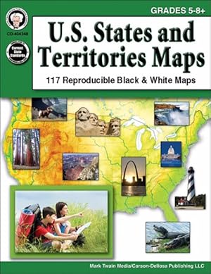 Imagen del vendedor de U.S. States and Territories Maps, Grades 5-8+ a la venta por GreatBookPrices