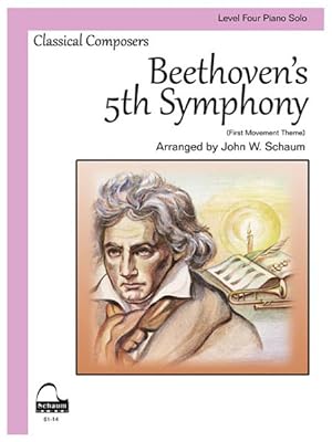 Immagine del venditore per Beethoven's 5th Symphony : Schaum Level 4 Piano Solo venduto da GreatBookPrices