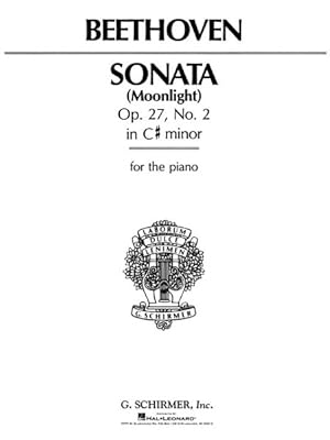 Imagen del vendedor de Beethoven Sonata Moonlight : Op. 27, No. 2 in C# Minor for the Piano a la venta por GreatBookPrices