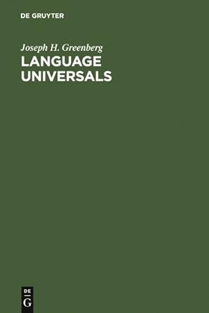 Imagen del vendedor de Language Universals : With Special Reference to Feature Hierarchies a la venta por GreatBookPrices