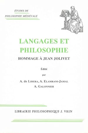 Bild des Verkufers fr Langages Et Philosophie : Hommage a Jean Jolivet -Language: French zum Verkauf von GreatBookPrices
