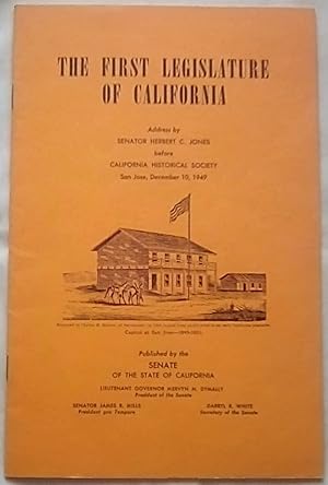 The First Legislature of California