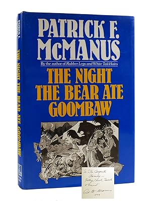 Image du vendeur pour THE NIGHT THE BEAR ATE GOOMBAW Signed mis en vente par Rare Book Cellar